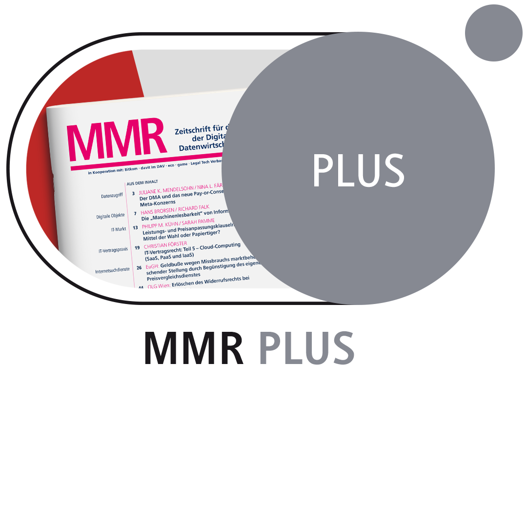 Produktabbildung beck-online. MMR PLUS