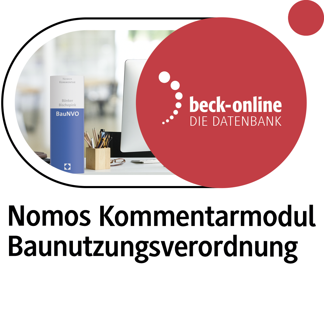 Produktabbildung beck-online. NomosOnline Kommentarmodul Baunutzungsverordnung