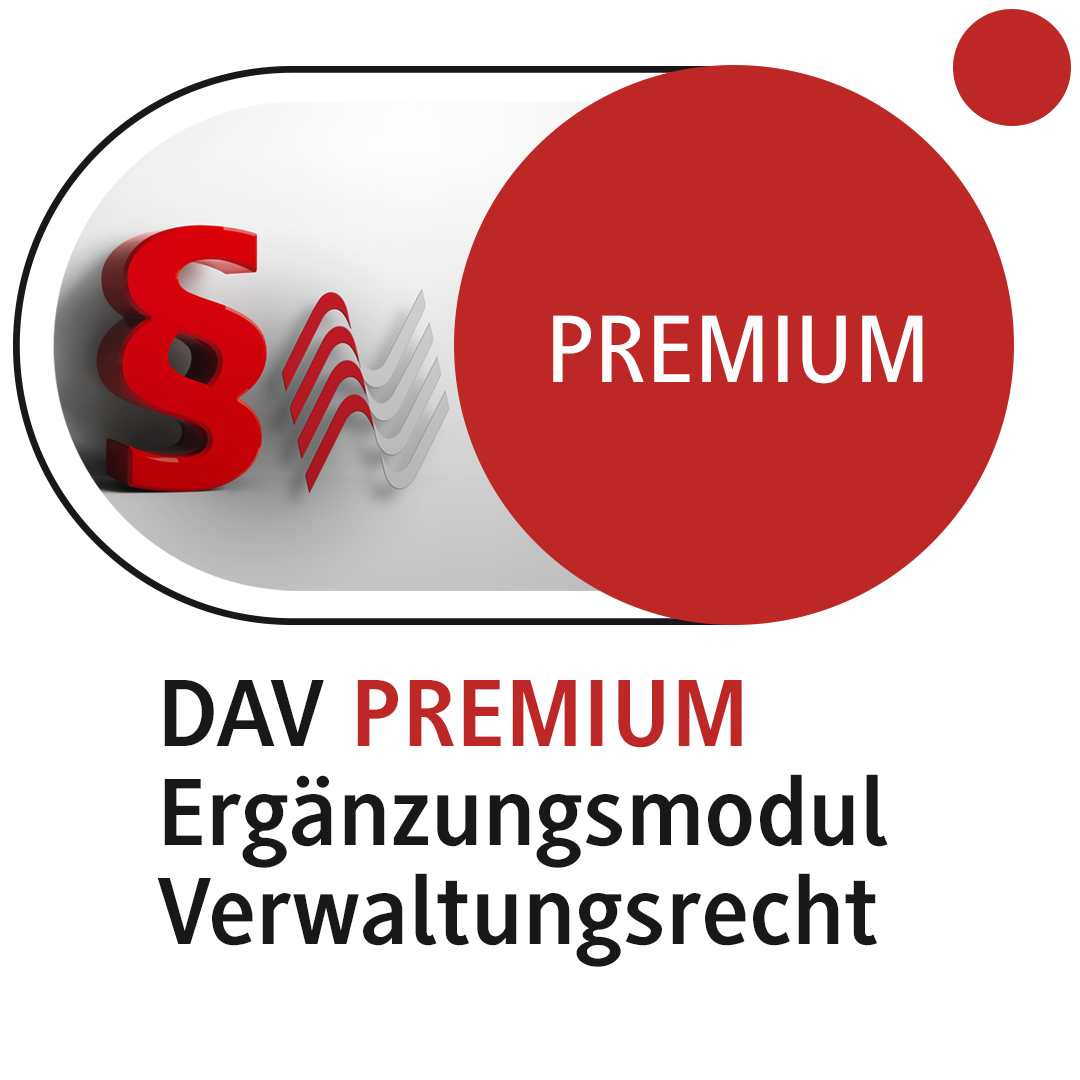 Produktabbildung beck-online. DAV PREMIUM Ergänzungsmodul Verwaltungsrecht