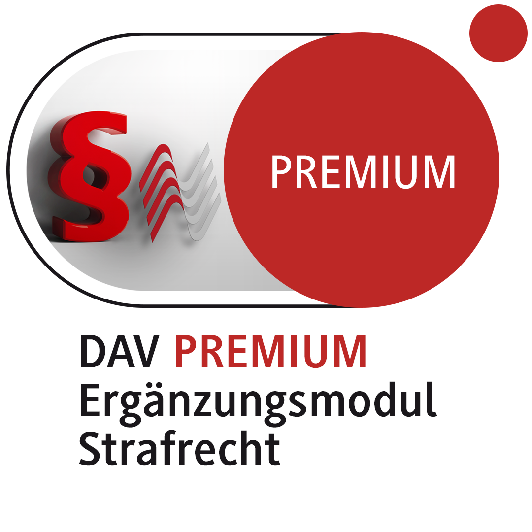 Produktabbildung beck-online. DAV PREMIUM Ergänzungsmodul Strafrecht