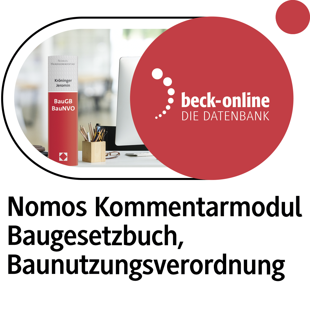 Produktabbildung beck-online. NomosOnline Kommentarmodul Baugesetzbuch, Baunutzungsverordnung